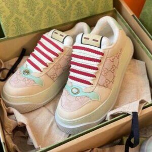 GUCCI AUTHENTIC GUCCI WOMEN'S SCREENER SNEAKER SIZE 39